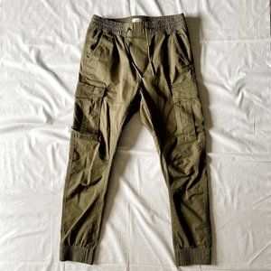 H&M Green Cargo Joggers Men's Small